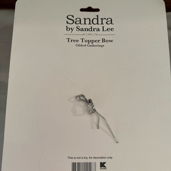 Christmas Midnight Clear Blue Tree Bow Topper Set - Picture 8 of 12